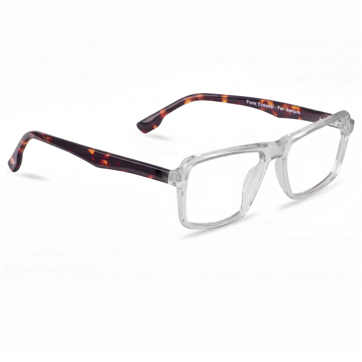 Fiore 1038 rectangular acetate reading glasses, transparent frame · ReFramed, photo 42 of 92