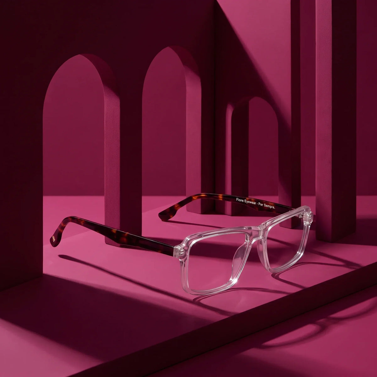 Fiore 1038 rectangular acetate reading glasses, transparent frame · ReFramed, photo 49 of 92