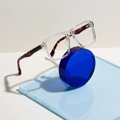 Fiore 1038 rectangular acetate reading glasses, transparent frame · ReFramed, photo 53 of 92