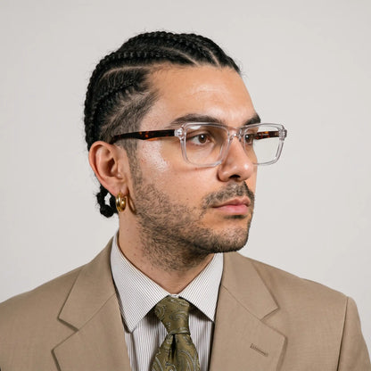 Fiore 1038 rectangular acetate reading glasses, transparent frame · ReFramed, photo 59 of 92