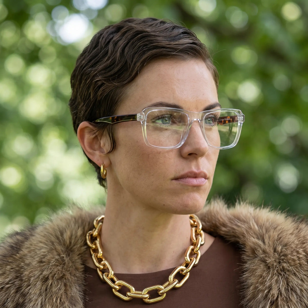 Fiore 1038 rectangular acetate reading glasses, transparent frame · ReFramed, photo 61 of 92
