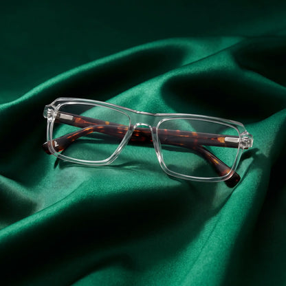 Fiore 1038 rectangular acetate reading glasses, transparent frame · ReFramed, photo 50 of 92