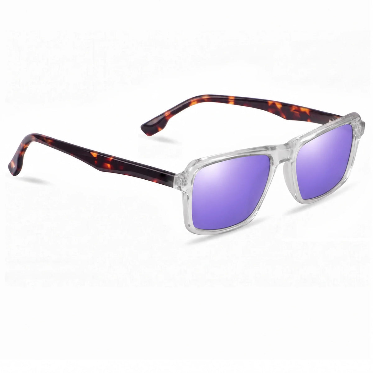 Fiore 1038 rectangle sunglasses, clear bio-acetate frame · ReFramed, photo 35 of 36
