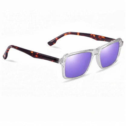 Fiore 1038 rectangle sunglasses, clear bio-acetate frame · ReFramed, photo 35 of 36