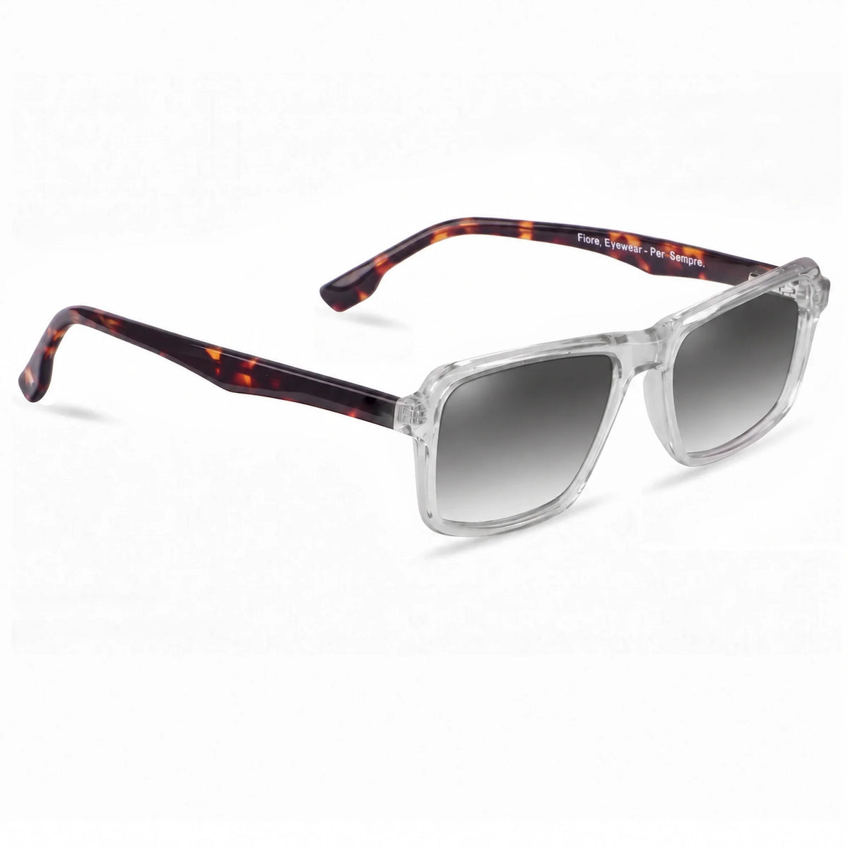 Fiore 1038 rectangle sunglasses, clear bio-acetate frame · ReFramed, photo 20 of 36