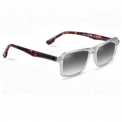 Fiore 1038 rectangle sunglasses, clear bio-acetate frame · ReFramed, photo 20 of 36