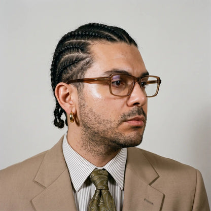 Fiore 1038 rectangular acetate reading glasses, brown frame · ReFramed, photo 85 of 92