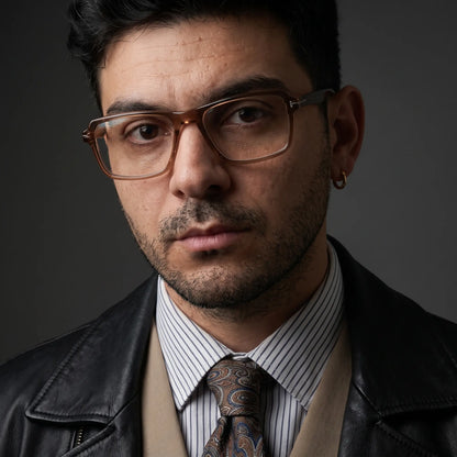 Fiore 1038 rectangular acetate reading glasses, brown frame · ReFramed, photo 86 of 92