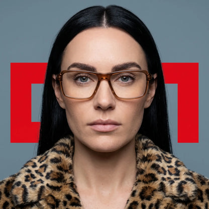 Fiore 1038 rectangular acetate reading glasses, brown frame · ReFramed, photo 90 of 92