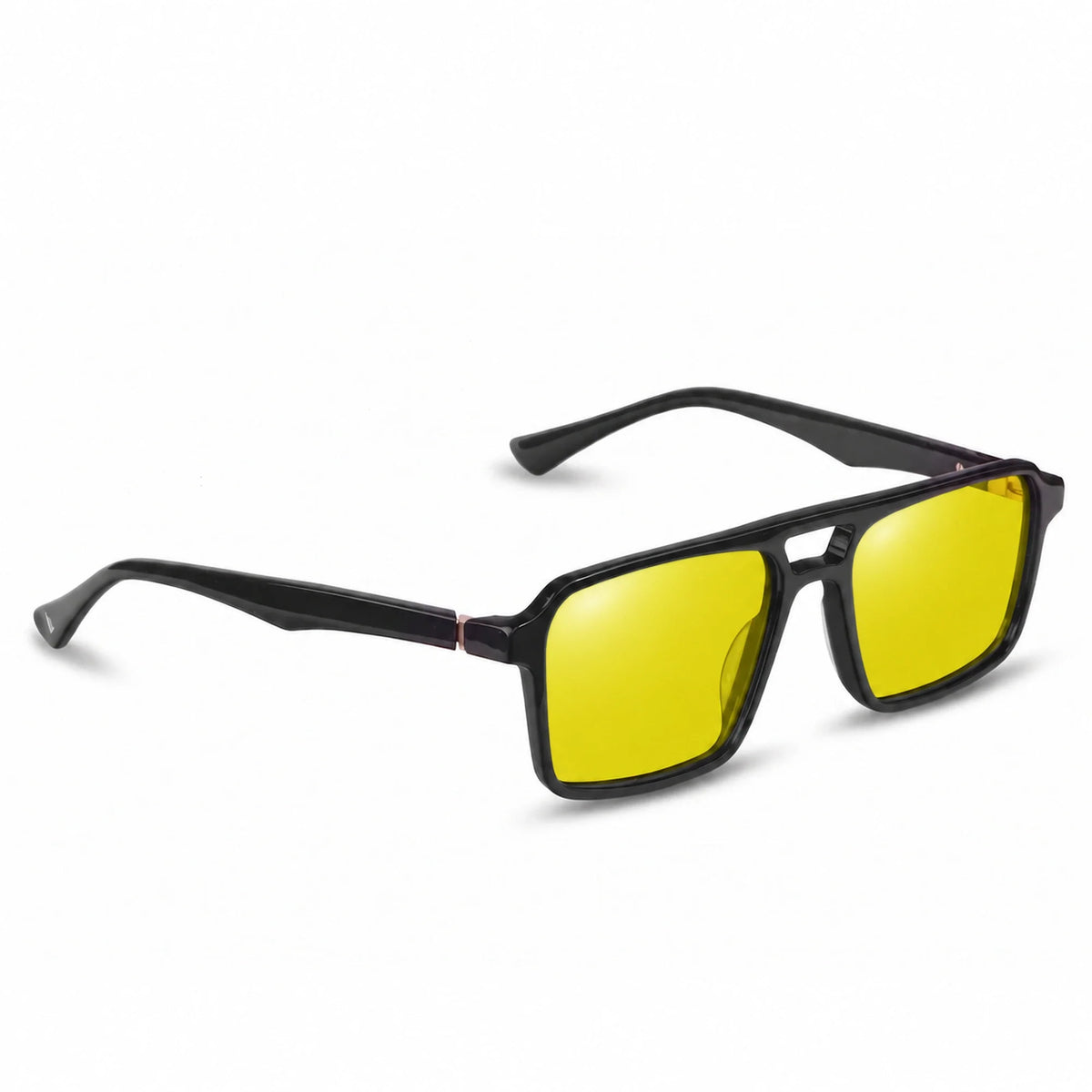 Fiore 1039 square aviator sunglasses, black bio-acetate frame · ReFramed, photo 8 of 24
