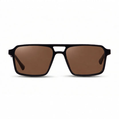 Fiore 1039 square aviator sunglasses, black bio-acetate frame · ReFramed, photo 3 of 24