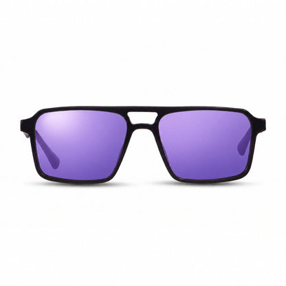 Fiore 1039 square aviator sunglasses, black bio-acetate frame · ReFramed, photo 23 of 24