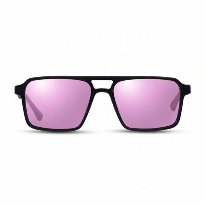 Fiore 1039 square aviator sunglasses, black bio-acetate frame · ReFramed, photo 21 of 24