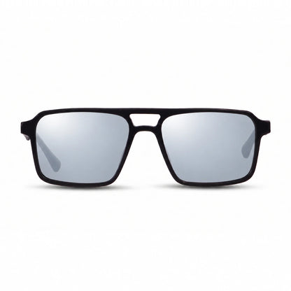 Fiore 1039 square aviator sunglasses, black bio-acetate frame · ReFramed, photo 19 of 24