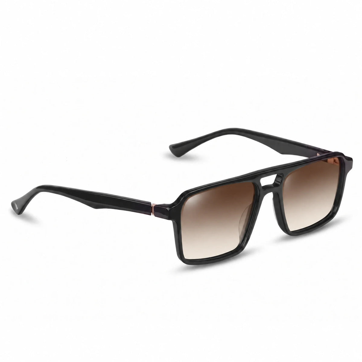 Fiore 1039 square aviator sunglasses, black bio-acetate frame · ReFramed, photo 16 of 24