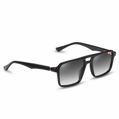 Fiore 1039 square aviator sunglasses, black bio-acetate frame · ReFramed, photo 14 of 24