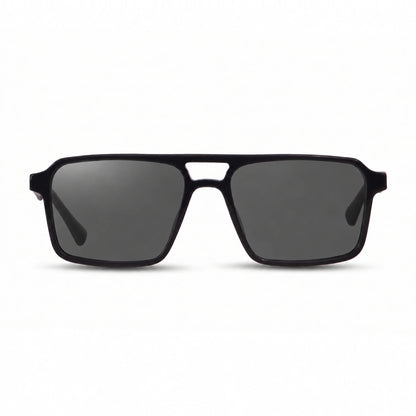 Fiore 1039 square aviator sunglasses, black bio-acetate frame · ReFramed, photo 1 of 24