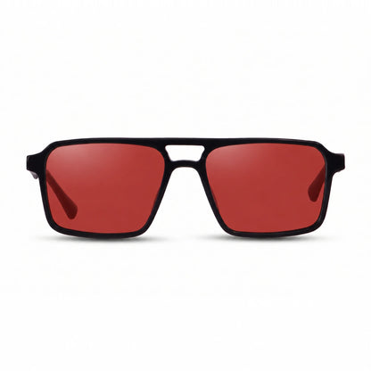 Fiore 1039 square aviator sunglasses, black bio-acetate frame · ReFramed, photo 11 of 24