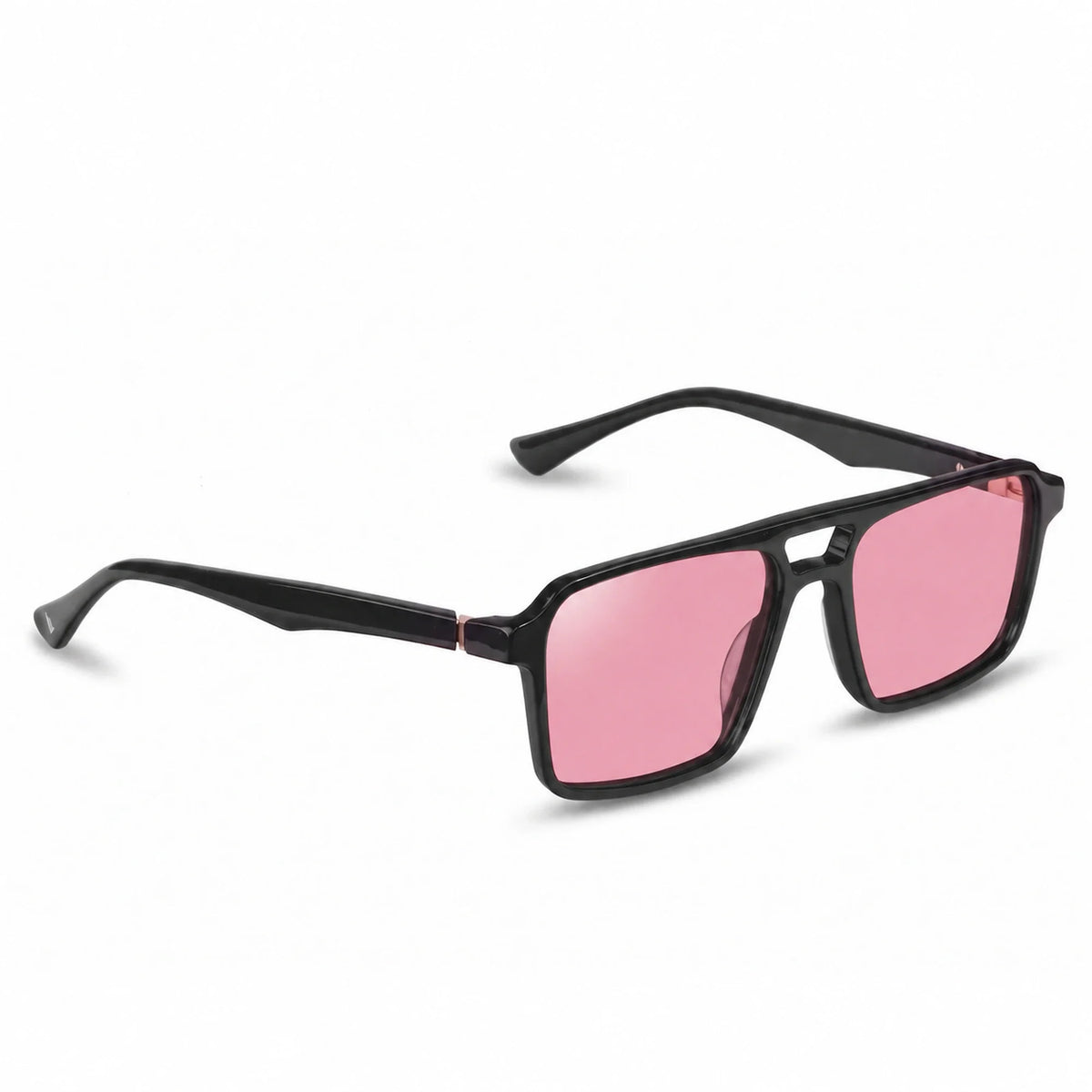 Fiore 1039 square aviator sunglasses, black bio-acetate frame · ReFramed, photo 10 of 24