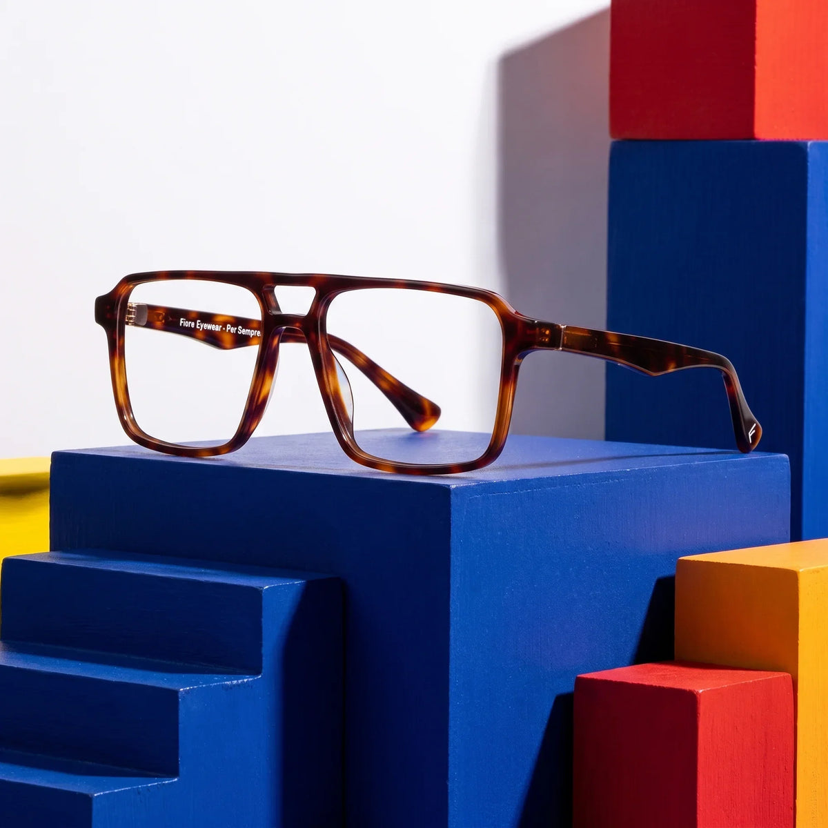 Fiore 1039 square aviator acetate and metal reading glasses, tortoise frame · ReFramed, photo 36 of 87