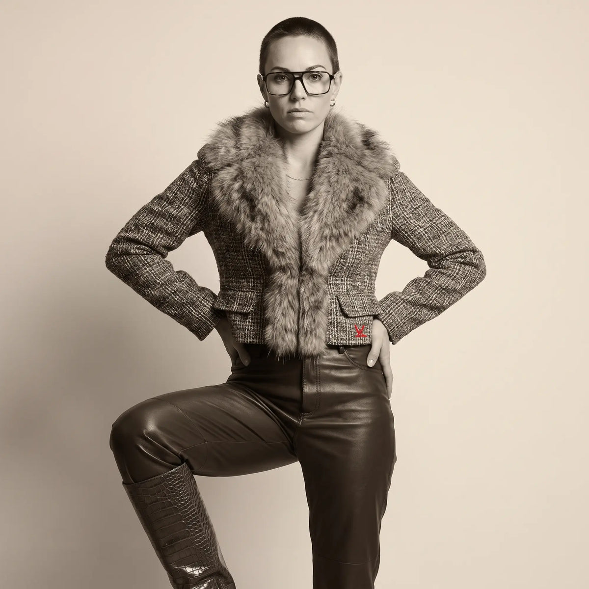 Fiore 1039 square aviator acetate and metal reading glasses, tortoise frame · ReFramed, photo 48 of 87