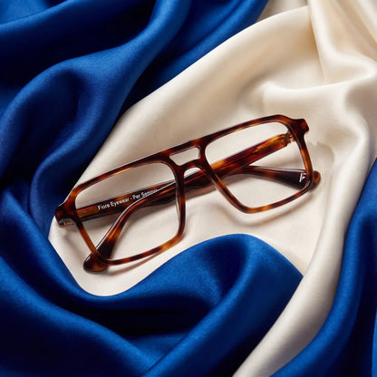 Fiore 1039 square aviator acetate and metal reading glasses, tortoise frame · ReFramed, photo 33 of 87