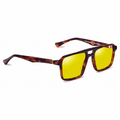 Fiore 1039 square aviator sunglasses, tortoise bio-acetate frame · ReFramed, photo 11 of 36