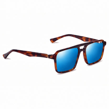 Fiore 1039 square aviator sunglasses, tortoise bio-acetate frame · ReFramed, photo 26 of 36