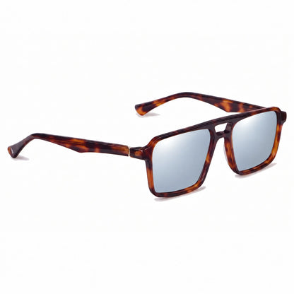 Fiore 1039 square aviator sunglasses, tortoise bio-acetate frame · ReFramed, photo 29 of 36
