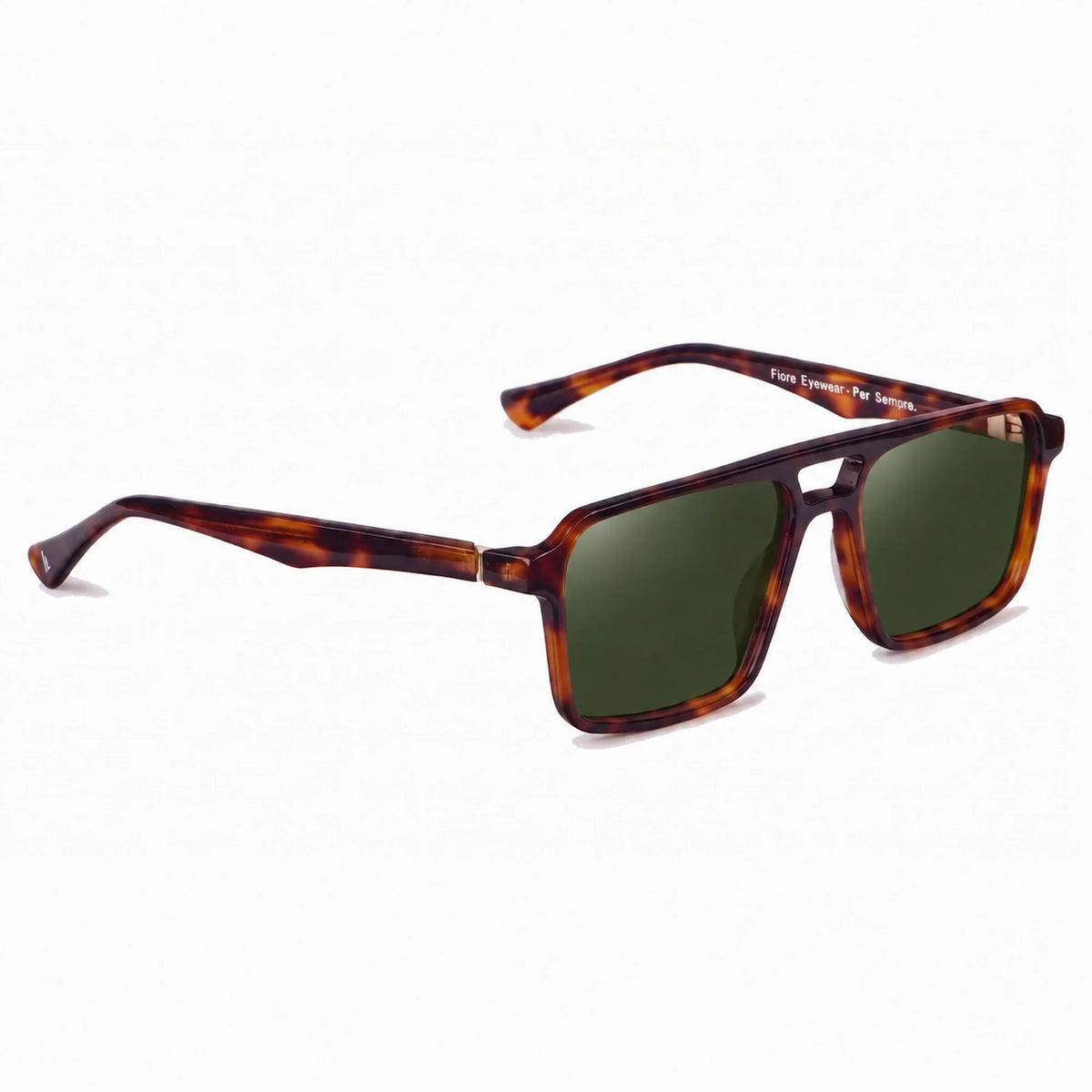 Fiore 1039 square aviator sunglasses, tortoise bio-acetate frame · ReFramed, photo 8 of 36