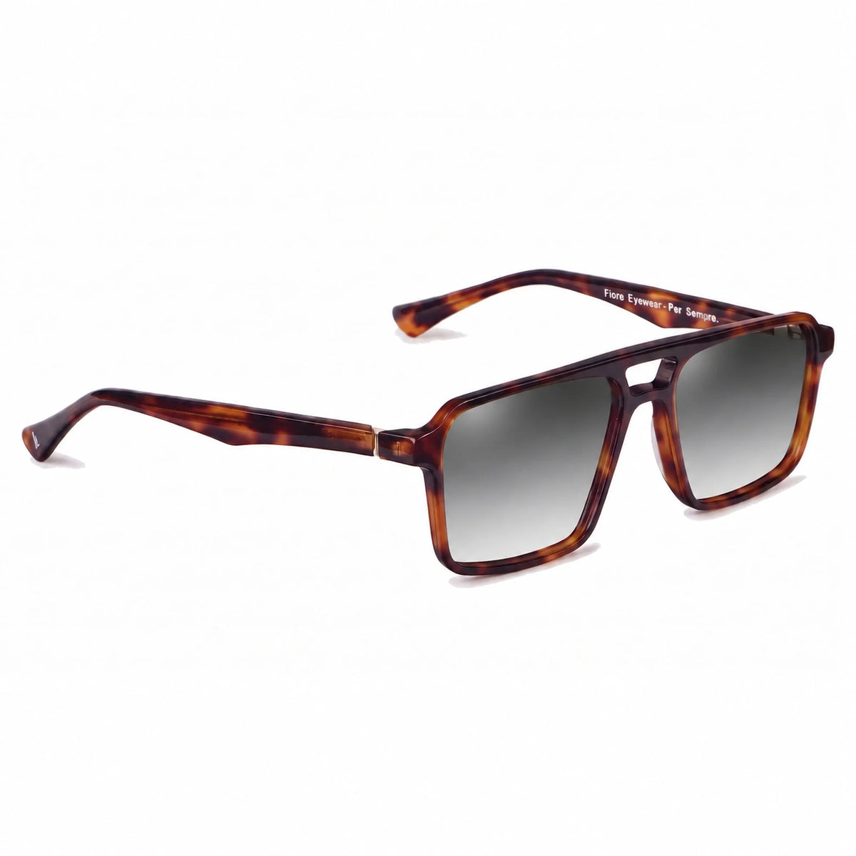Fiore 1039 square aviator sunglasses, tortoise bio-acetate frame · ReFramed, photo 20 of 36