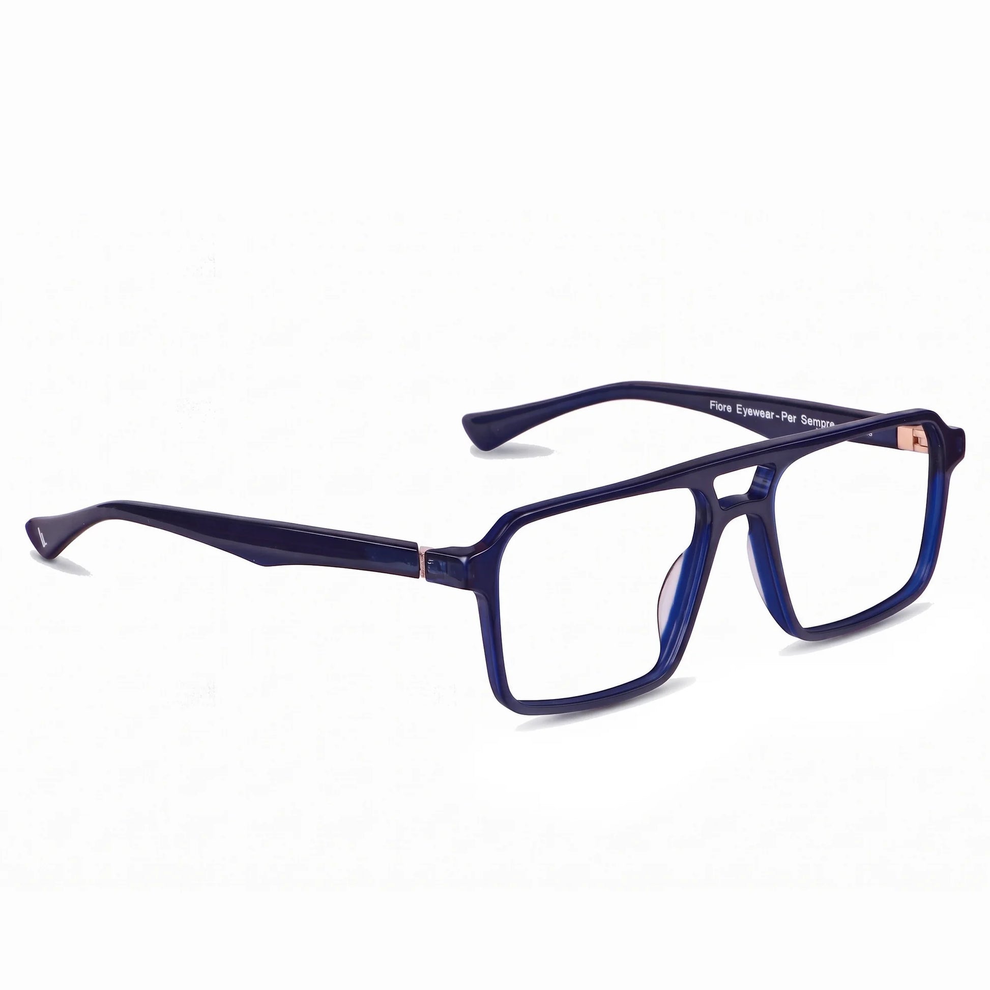 Fiore 1039 eyeglasses in blue – three-quarter view