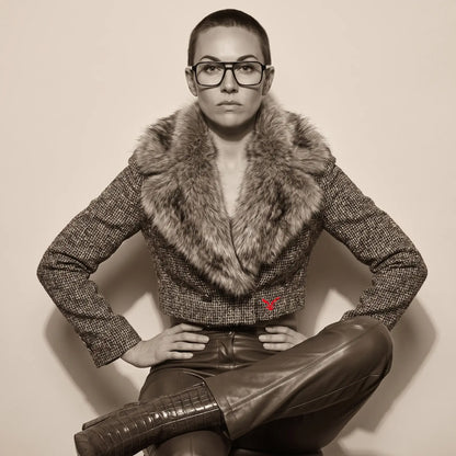 Fiore 1039 square aviator acetate and metal reading glasses, blue frame · ReFramed, photo 68 of 87