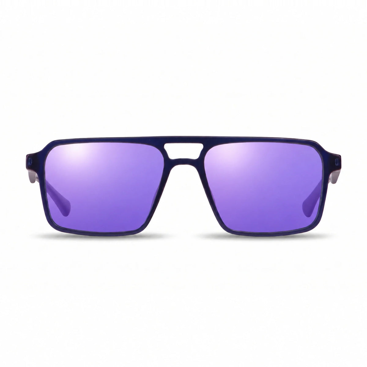 Fiore 1039 square aviator sunglasses, blue bio-acetate frame · ReFramed, photo 23 of 24