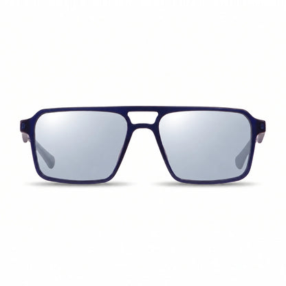 Fiore 1039 square aviator sunglasses, blue bio-acetate frame · ReFramed, photo 19 of 24