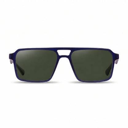 Fiore 1039 square aviator sunglasses, blue bio-acetate frame · ReFramed, photo 5 of 24