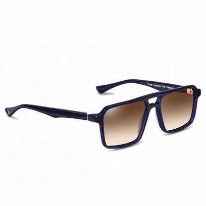 Fiore 1039 square aviator sunglasses, blue bio-acetate frame · ReFramed, photo 16 of 24