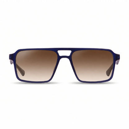 Fiore 1039 square aviator sunglasses, blue bio-acetate frame · ReFramed, photo 15 of 24