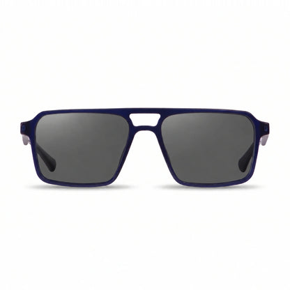 Fiore 1039 square aviator sunglasses, blue bio-acetate frame · ReFramed, photo 1 of 24