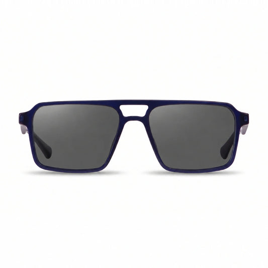 Fiore 1039 square aviator sunglasses, blue bio-acetate frame · ReFramed, photo 1 of 24