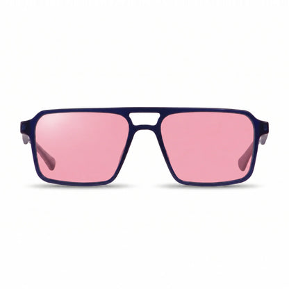 Fiore 1039 square aviator sunglasses, blue bio-acetate frame · ReFramed, photo 9 of 24