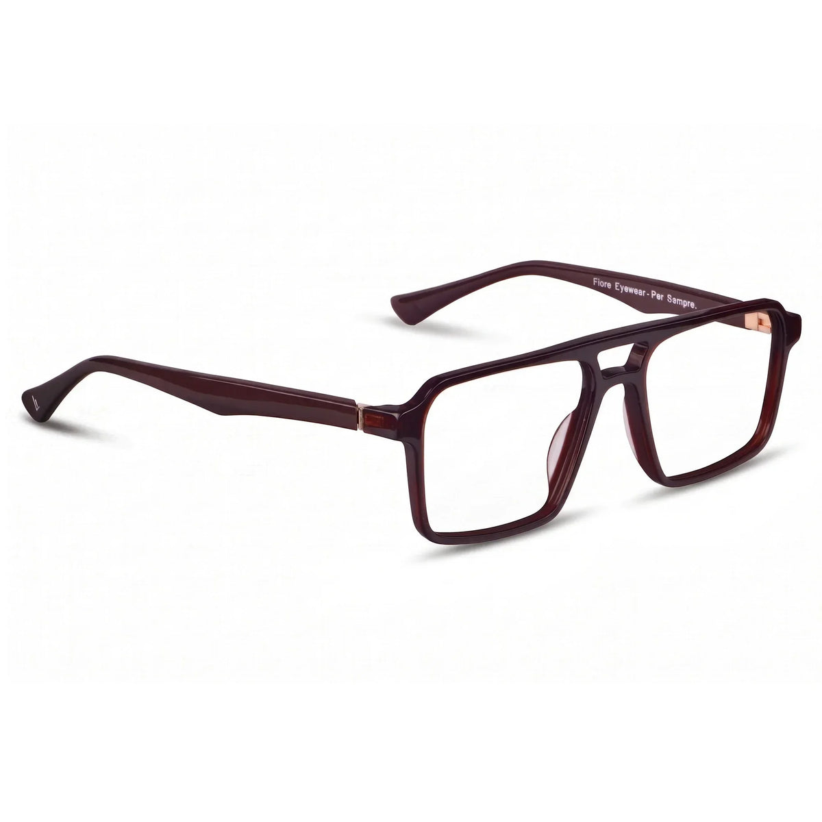 Fiore 1039 square aviator acetate and metal reading glasses, brown frame · ReFramed, photo 70 of 87