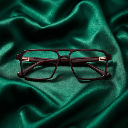 Fiore 1039 square aviator acetate and metal reading glasses, brown frame · ReFramed, photo 78 of 87