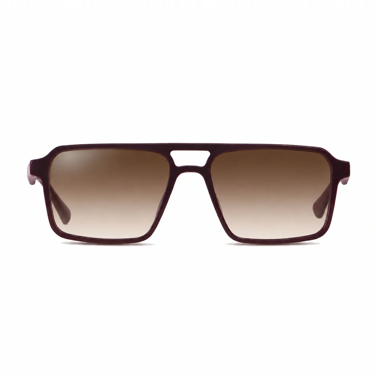 Fiore 1039 square aviator sunglasses, brown bio-acetate frame · ReFramed, photo 15 of 24