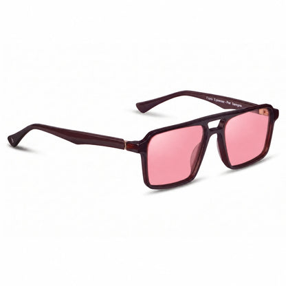 Fiore 1039 square aviator sunglasses, brown bio-acetate frame · ReFramed, photo 10 of 24