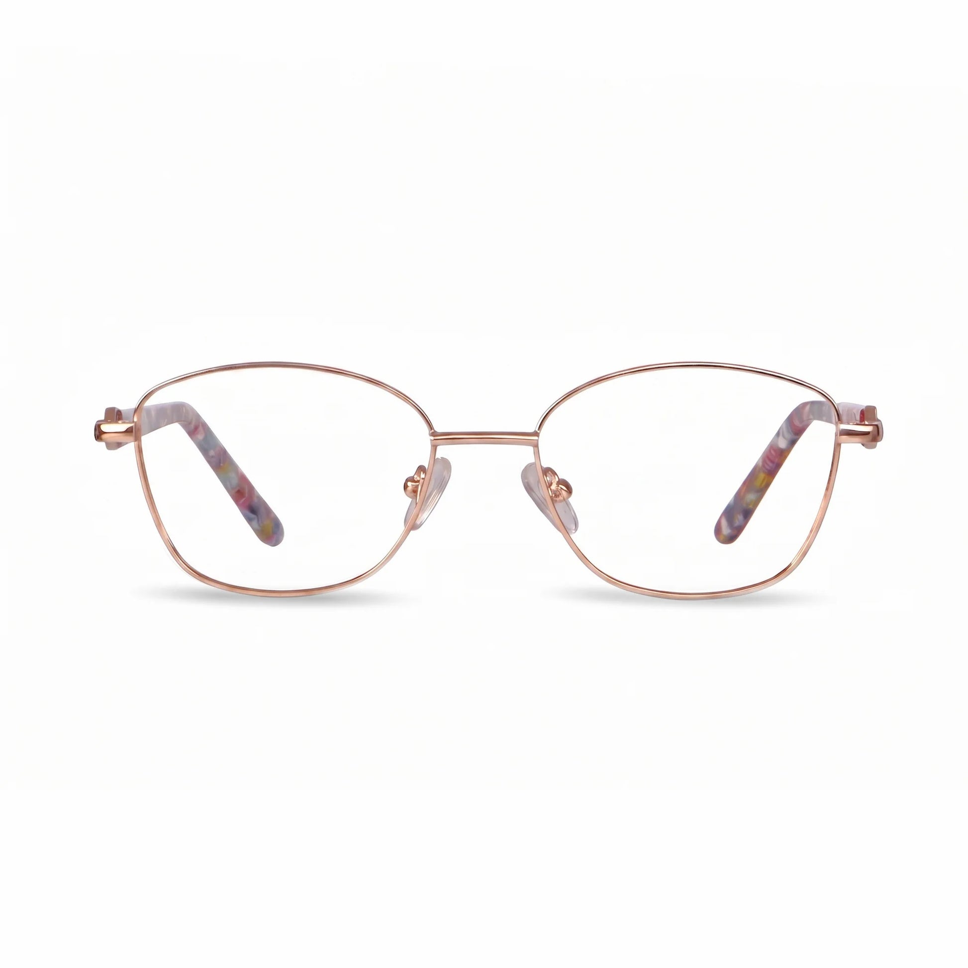 Fiore 2208 eyeglasses in brown gold – front view