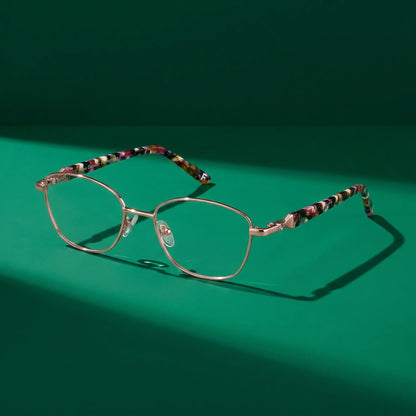 Fiore 2208 oval metal reading glasses, brown gold frame · ReFramed, photo 6 of 55
