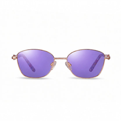 Fiore 2208 oval sunglasses, gold steel frame · ReFramed, photo 34 of 36 | Polarized UV400