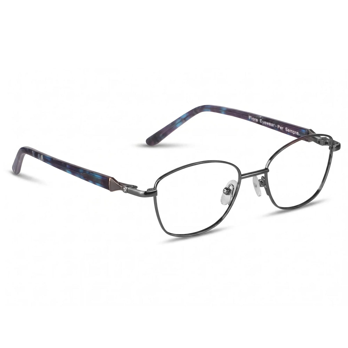 Fiore 2208 oval metal reading glasses, gun blue frame · ReFramed, photo 21 of 55