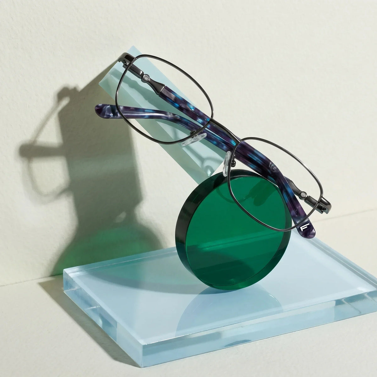 Fiore 2208 oval metal reading glasses, gun blue frame · ReFramed, photo 32 of 55